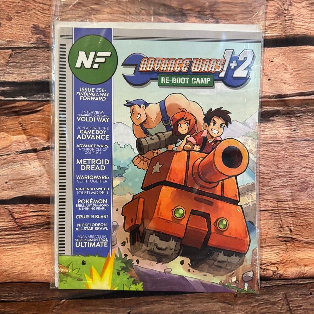Nintendo Force NF Magazine Issue 56 Nov Dec 2021 Advance Wars New Sealed Poster